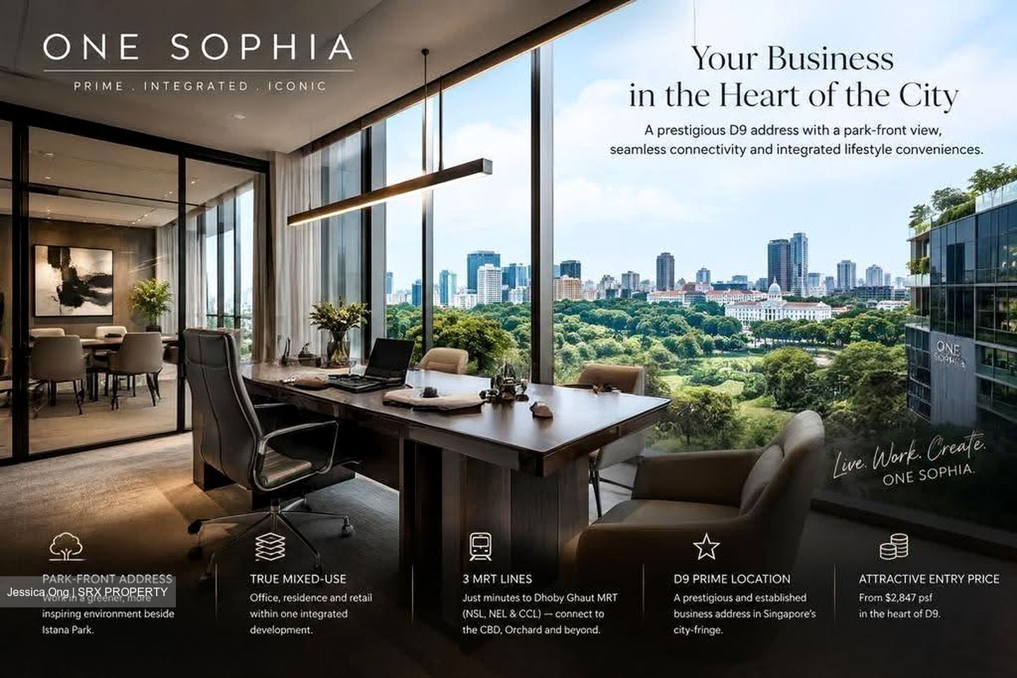 One Sophia (D9), Office #616326711